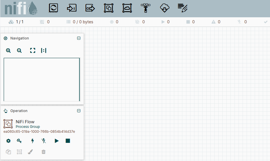 NiFi canvas